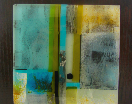 Abstract &ndash; Kilnformed Glass (30 x 30 cm)