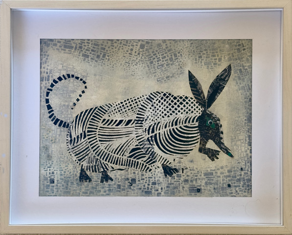 Armando (Monoprint-Collage 20" x 17")